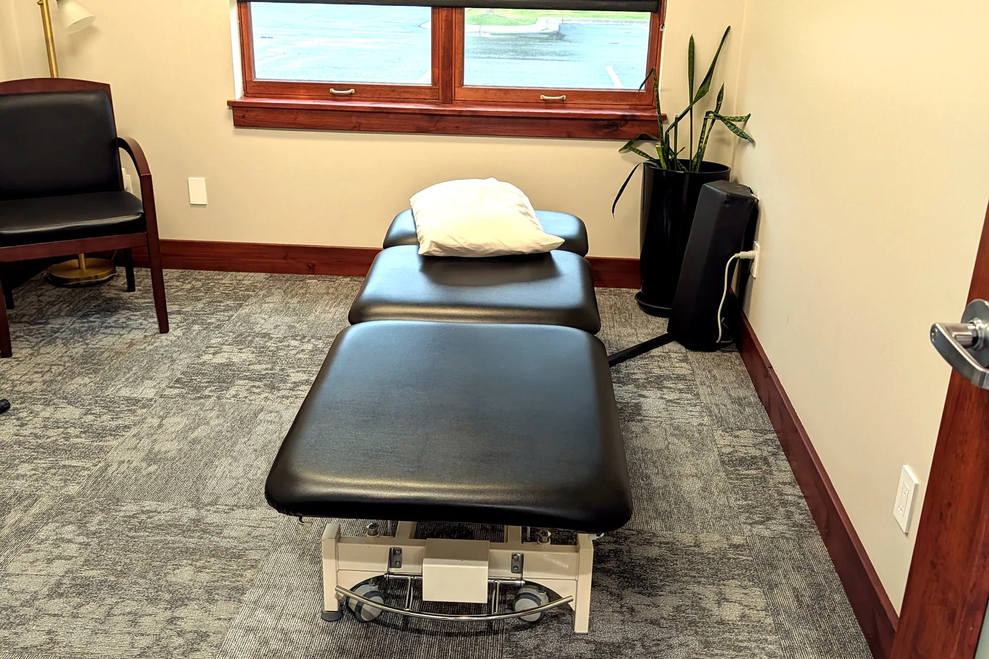 Private treatment room with therapy table at Root Therapy and Wellness in Bozeman, Montana